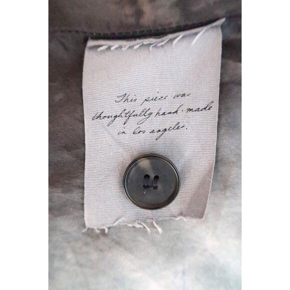 RAQUEL ALLEGRA Velvet Silk Single Breasted Tie Dye Blazer Jacket SSENSE 1 S $800 - Picture 14 of 16